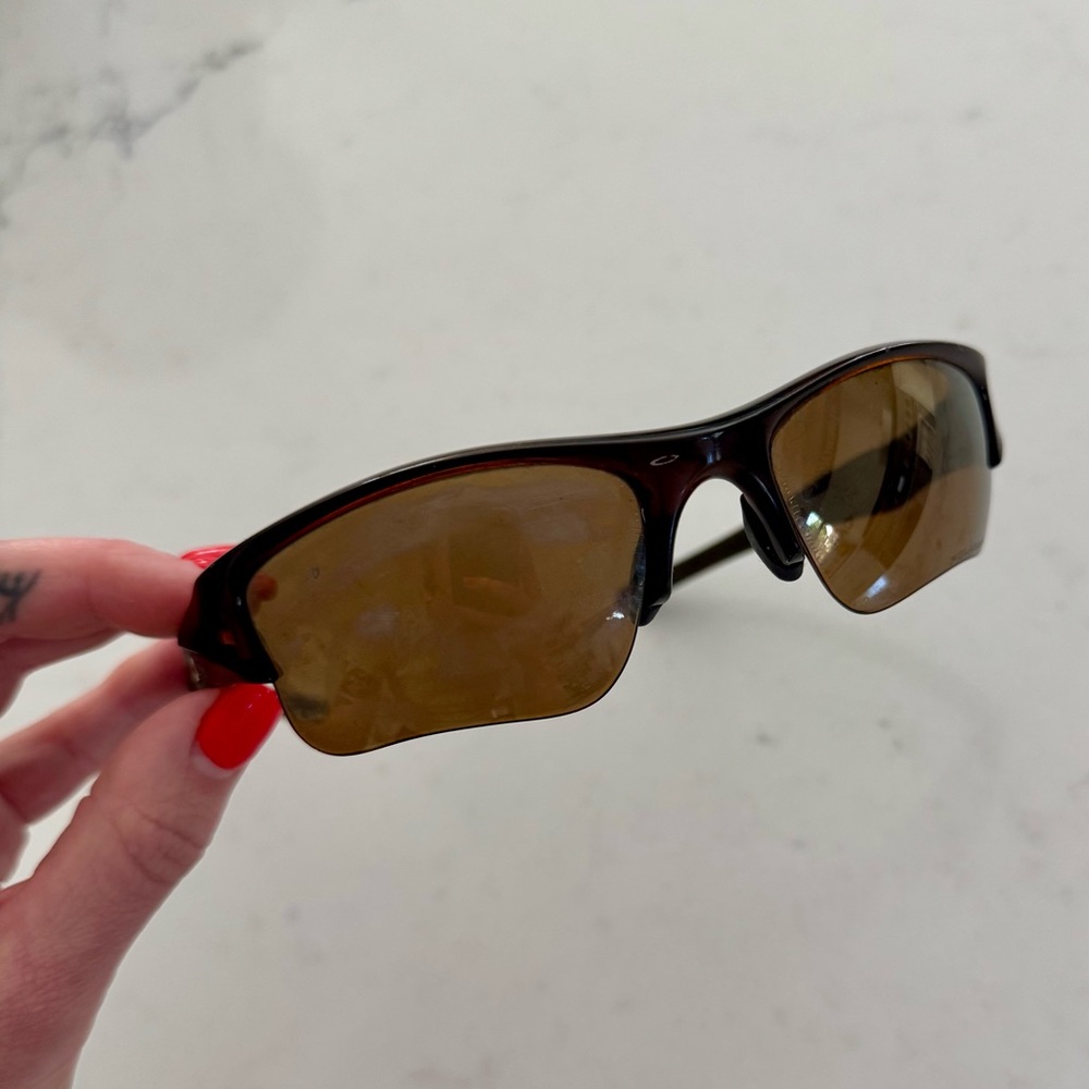 Vintage Oakley Half Jacket Sunglasses Brown Lens